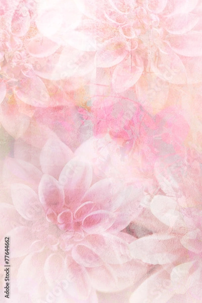 Fototapeta Beautiful, artistic, floral background