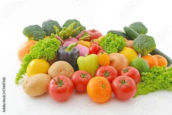Fototapeta 新鮮な野菜と果物