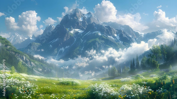 Obraz Mystical Misty Mountains