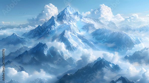 Obraz Mystical Misty Mountains