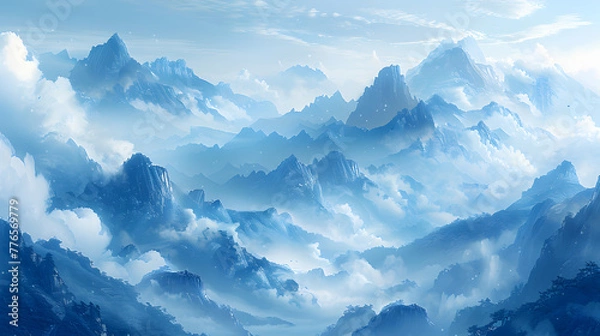 Obraz Mystical Misty Mountains