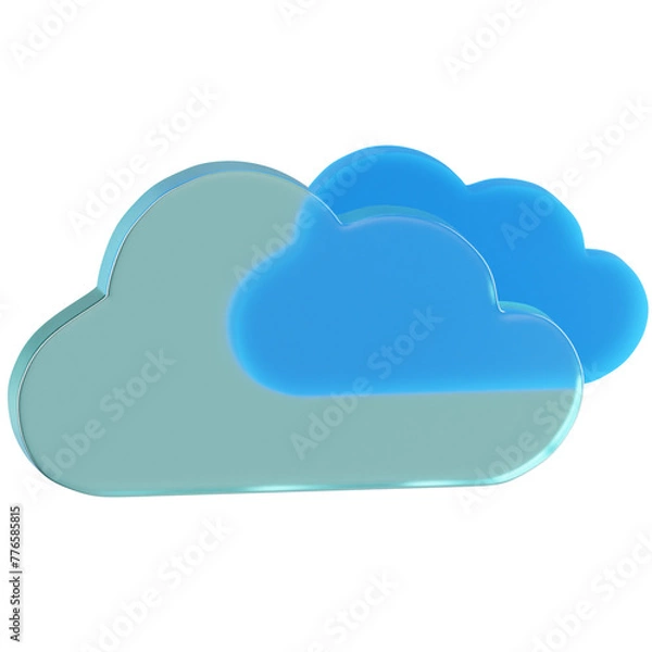 Fototapeta 3D Icon Cloud Illustration