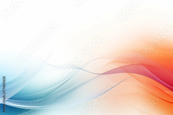 Fototapeta Presentation Slide Background Wallpaper Multicolor Wave Copyspace 
