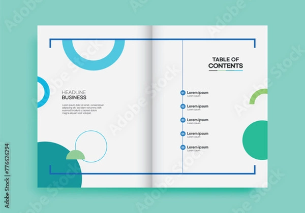 Obraz 브로슈어 목차 템플릿