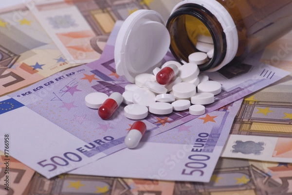 Obraz Money and pills