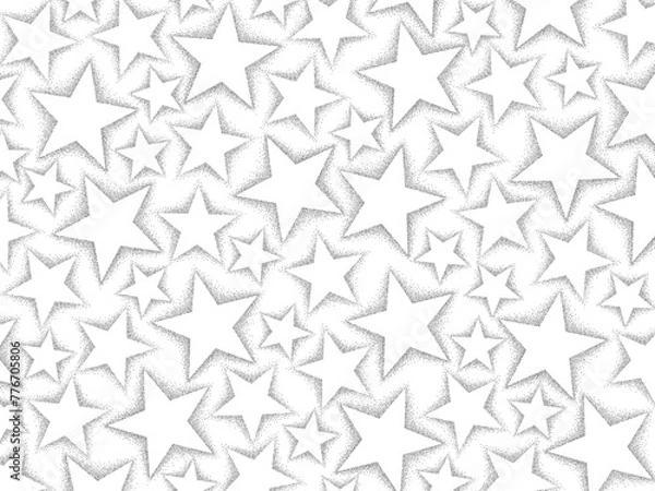 Obraz 星のエフェクト背景①黒