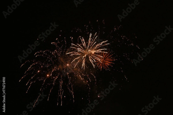 Fototapeta fireworks in the sky