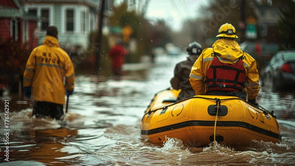 Obraz hurricane emerrgency response,generative ai