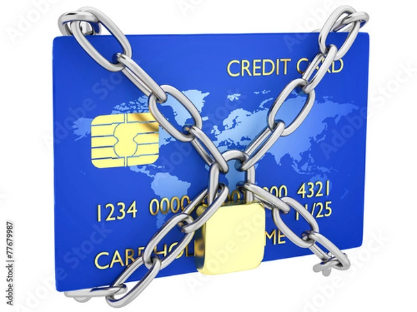 Obraz Credit card locked