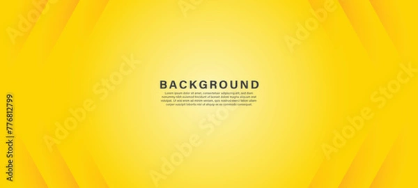 Obraz Yellow background vector illustration lighting effect graphic for text and message board design infographic