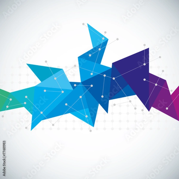 Obraz Geometryczne abstrakcyjne tło