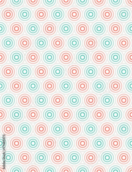 Fototapeta Circle Retro Pattern Vector Illustration