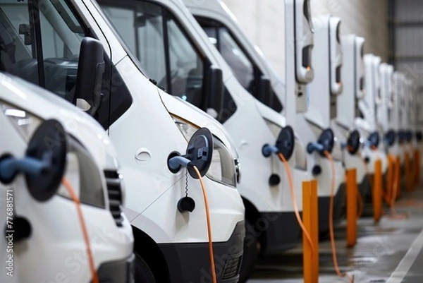 Obraz electric vehicles charging 