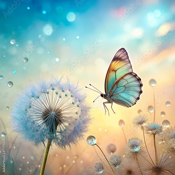 Obraz Natural Butterfly Background 