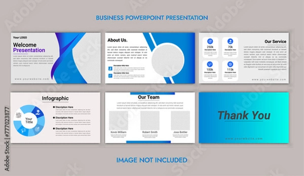 Fototapeta Elements of infographics for presentations templates. Annual report, leaflet, book cover design. Brochure layout, flyer template design. Corporate report, advertising template in vector Illustration.
