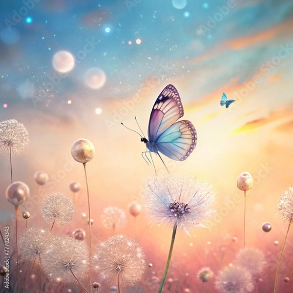 Obraz Natural Butterfly Background 