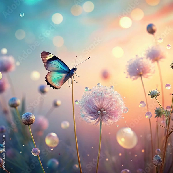 Obraz Natural Morpho Butterfly Background