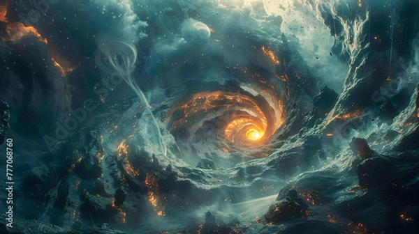 Fototapeta Celestial Wonders, Journeying through the Mysteries of Space