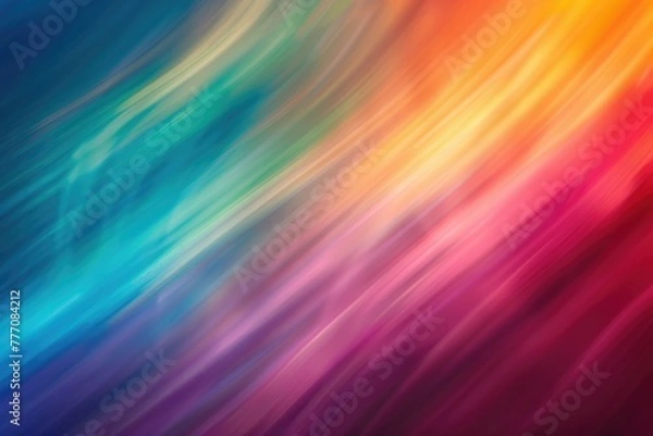Fototapeta Colorful iridescent gradient abstract background with smooth transitions.