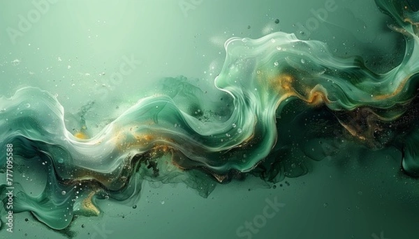 Fototapeta green swirl