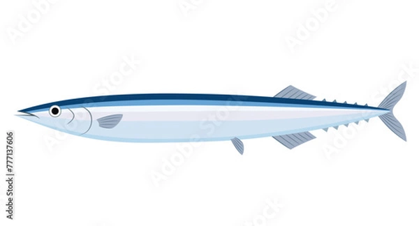 Obraz サンマのイラスト