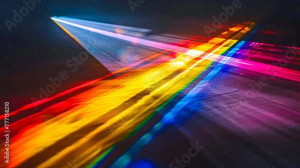 Fototapeta Dynamic abstract motion in blue, futuristic design with light effects, creativity in motion