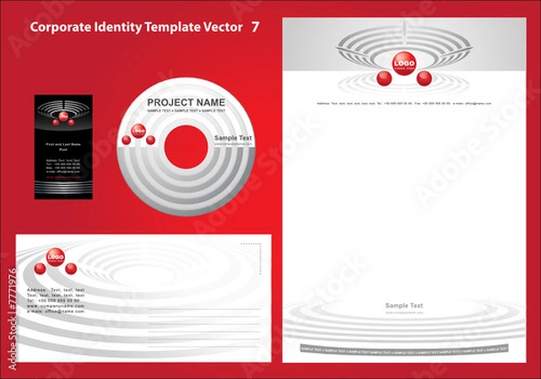 Obraz Corporate Identity Template Vector 7