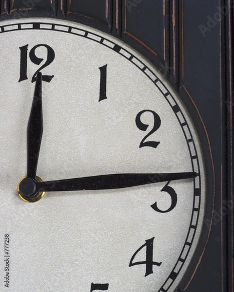 Obraz old wooden clock partial