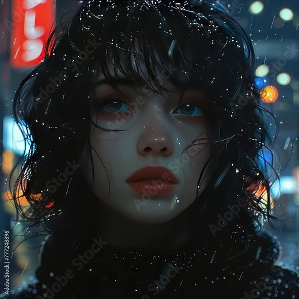 Fototapeta Vaporwave aesthetics retro futurism paint a new wave of pop art