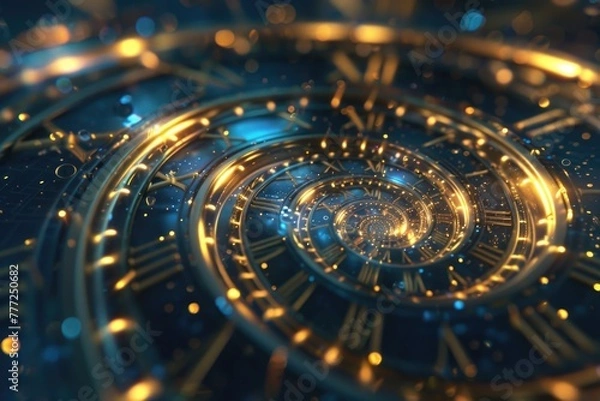 Fototapeta Infinity time. Digital generated