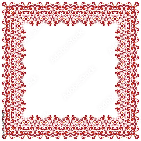 Fototapeta Abstract simmetric square frame