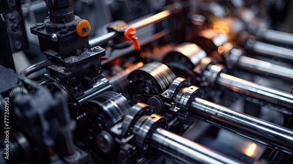 Fototapeta Printing process. Generative AI