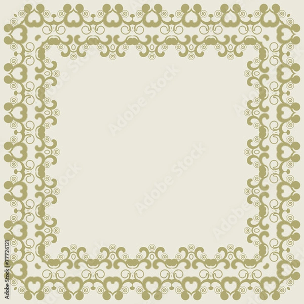 Fototapeta Abstract simmetric square frame