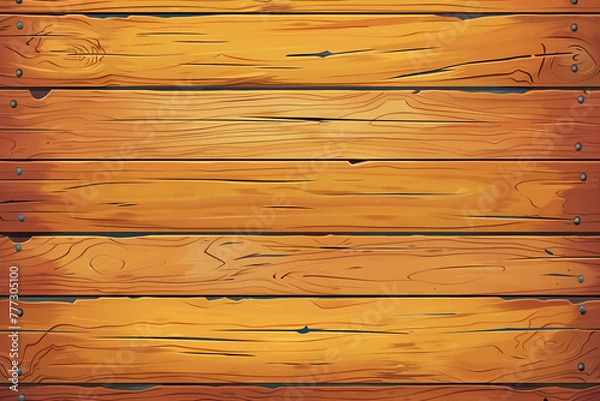 Fototapeta Wooden background vector, simple illustration, flat design style, vector, 2d, hand drawn texture, flat style, vector, 30 degree angle, horizontal lines, no shadows, uniform light yellow color, blank w
