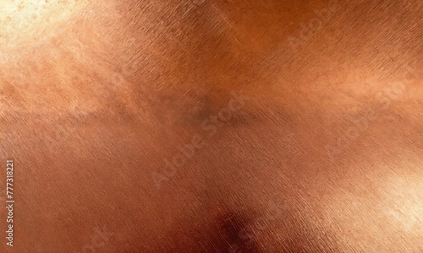 Obraz Metallic cooper wallpaper background - AI generated