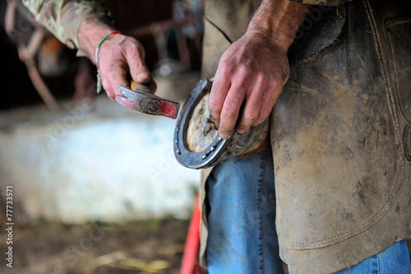 Fototapeta Blacksmith in action