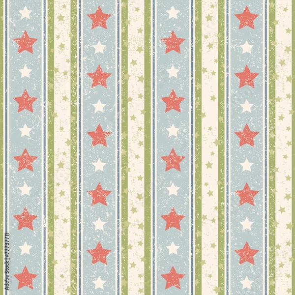Obraz Vintage Stars Pattern
