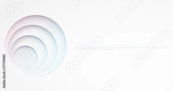 Fototapeta Abstract background. Circle cutouts