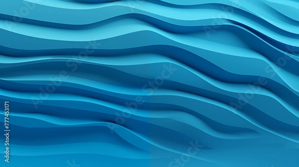 Obraz Blue waves abstract background