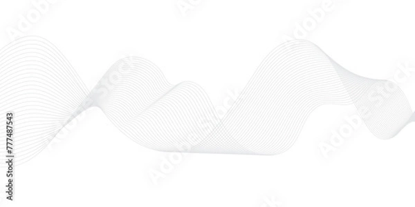 Obraz abstract background with waves, vector illustration , digital art