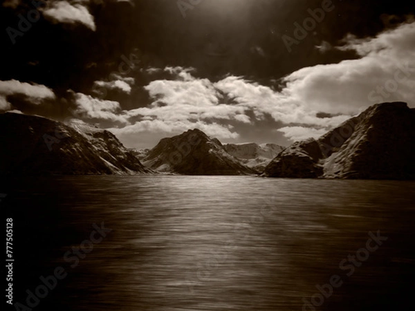 Obraz Moon-lit landscape