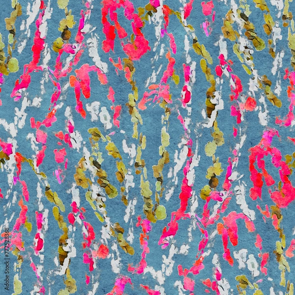 Obraz Abstract seamless pattern with acrylic painting.