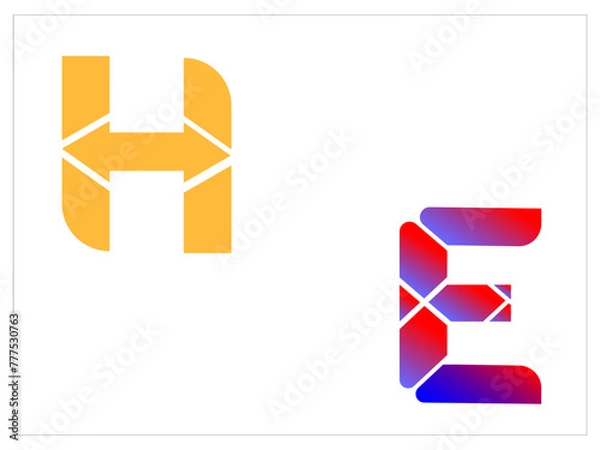 Fototapeta Abstrak font alphabet modern digital vector illustration,letter futuristic alphabet A-Z logo,suitable for media brands names and ,Modern abstract digital alphabet font.Minimal technology typography.