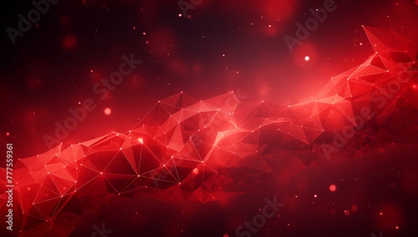 Obraz A red abstract background with a lot of dots