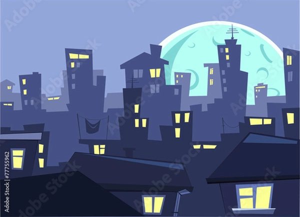 Fototapeta Night city