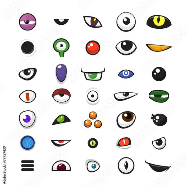 Obraz monster_eyes_set