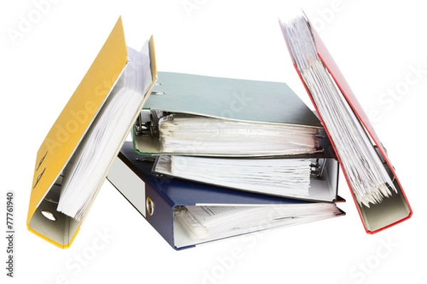 Obraz Folders for important documents.