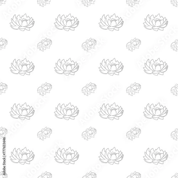 Obraz Flower pattern seamless background 