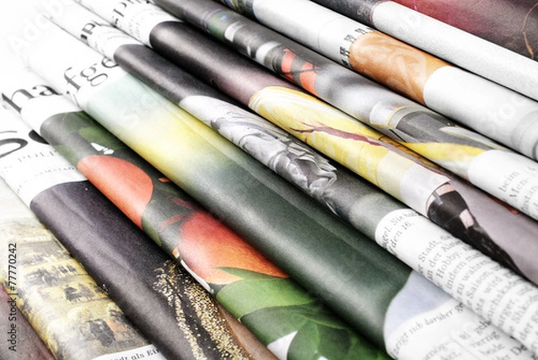 Obraz Folded newspapers