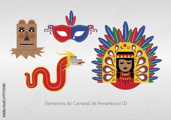 Obraz Elementos do Carnaval de Pernambuco (2)